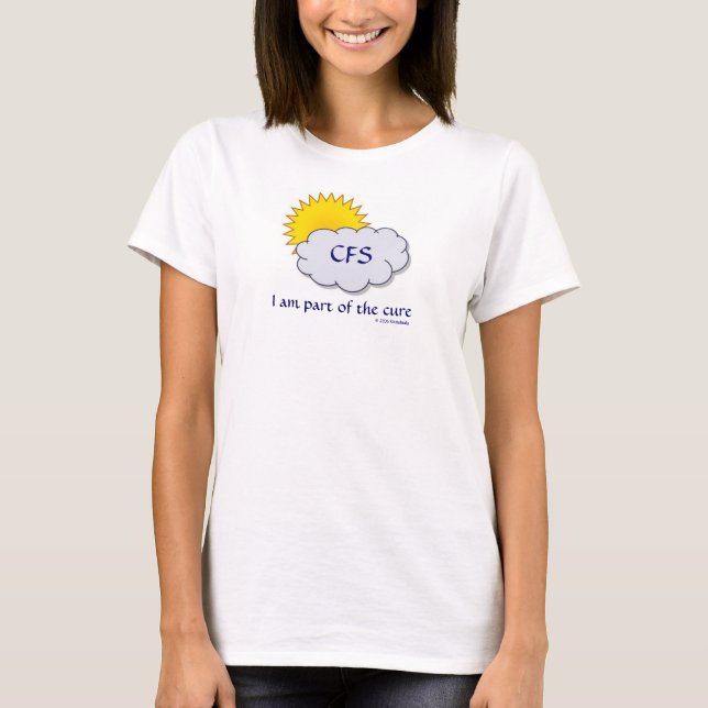 Cfs-medvetenhetT-tröja Tee Shirt (Framsida)