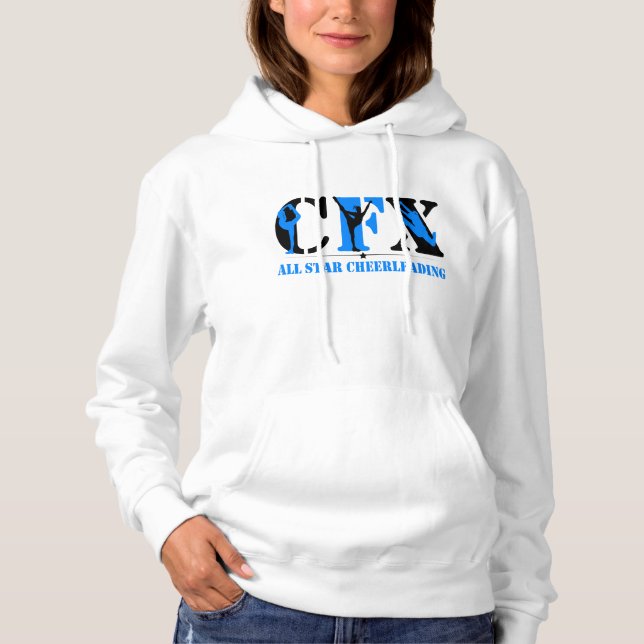 CFX Cheerlead Silhouettes in Black and Blue Tröja (Framsida)