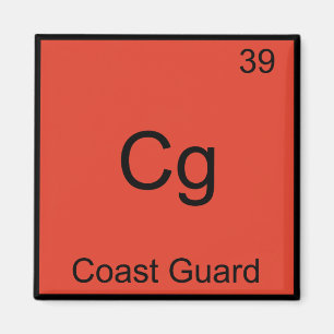Cg - Kustbevakningens militärkemielementsymbol Magnet
