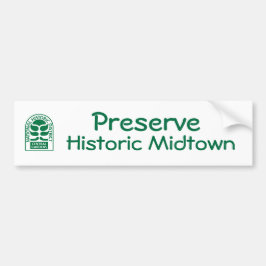 CGA Logotyp Preserve Historic Midtown Bumper Stick Bildekal