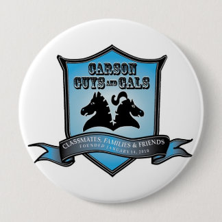 CGAG 4" KNÄPPAS blått/vitt Knapp