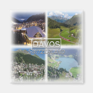 CH0279 Europa, Schweiz, Davos, Fridge Magnet
