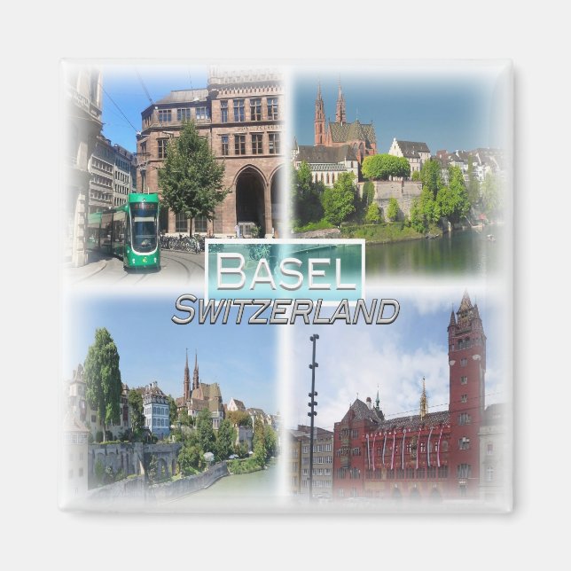 CH0290 Europa, Schweiz, Basel, Fridge Magnet (Framsidan)
