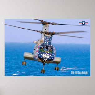 CH-46E SJÖVKUNNIT POSTER