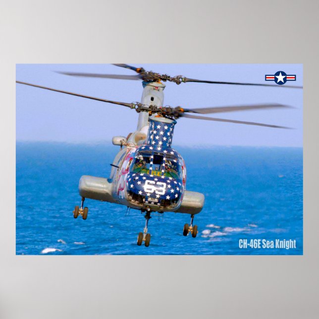 CH-46E SJÖVKUNNIT POSTER (Framsidan)