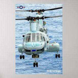 CH-46E SJÖVKUNNIT POSTER