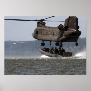 CH-47 Chinook Boat Hiss Poster