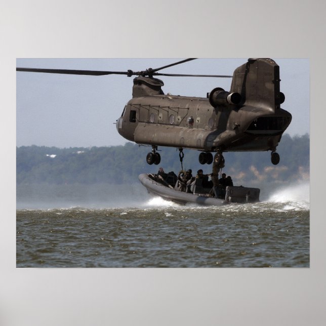CH-47 Chinook Boat Hiss Poster (Framsidan)