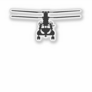 CH-47 Chinook Frontal View Sticker Klistermärken
