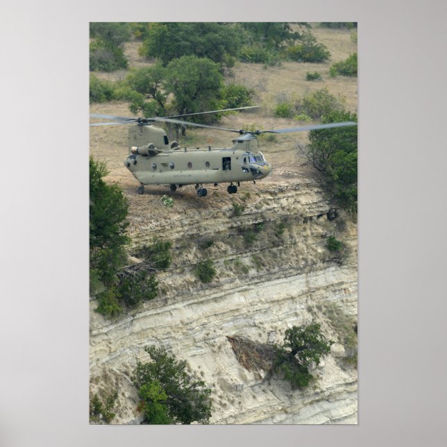 CH-47 Chinook Helicopter Poster (Framsidan)