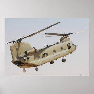 CH-47 Chinook Helicopter Poster
