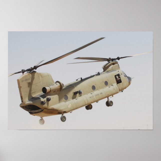 CH-47 Chinook Helicopter Poster (Framsidan)