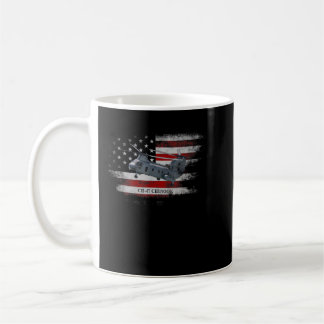 CH 47 Chinook Helicopter USA flagga Helicopter Pil Kaffemugg