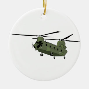 CH-47 Chinook Julgransprydnad Keramik
