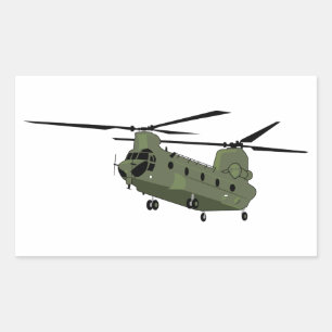 CH-47 Chinook Rektangulärt Klistermärke