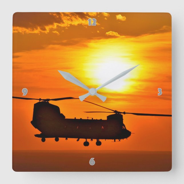 CH-47F KINOOK FYRKANTIG KLOCKA (Framsida)