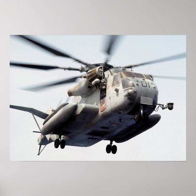 CH-53E Toppen Stallion Helicopter Poster (Framsidan)