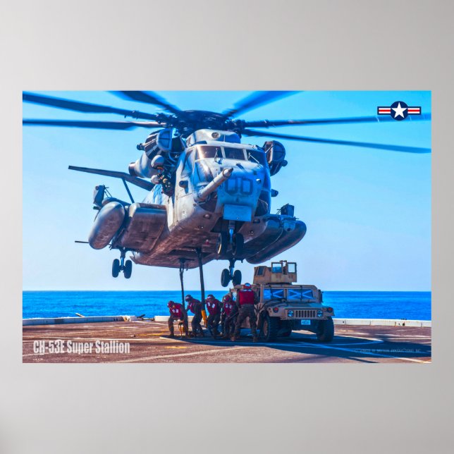 CH-53E TOPPEN STALLION POSTER (Framsidan)