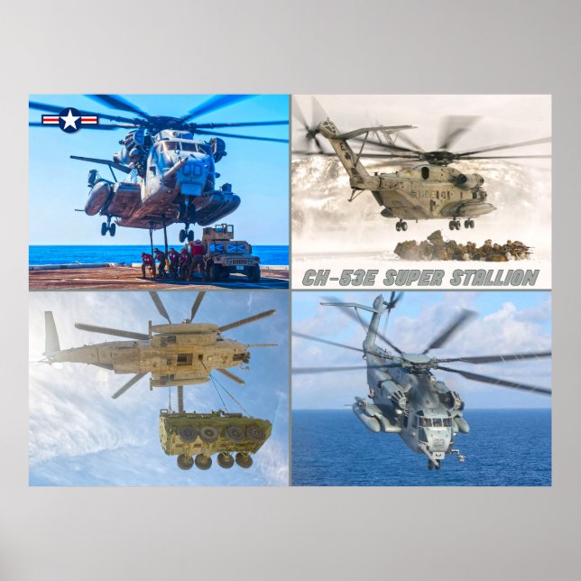 CH-53E TOPPEN STALLION POSTER (Framsidan)