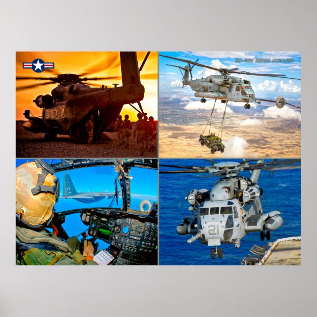 CH-53E TOPPEN STALLION POSTER (Framsidan)