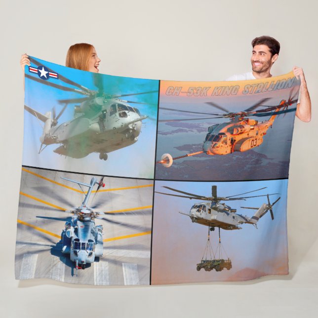 CH-53K KUNG STALLION FLEECEFILT (På plats)