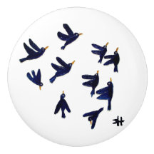 CH Birds Ceramic pull