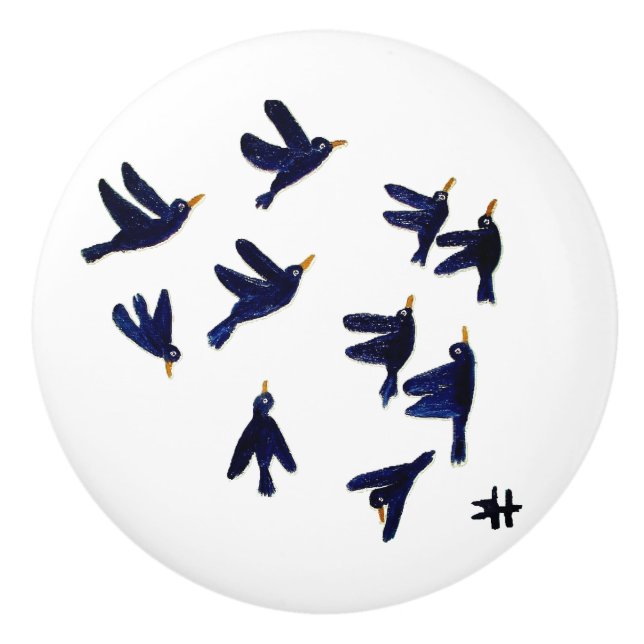 CH Birds Ceramic pull Knopp (Framsidan)