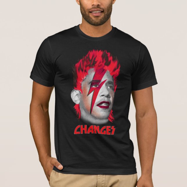Ch-Ch-Ändringar - Barack Obama T-shirt (Framsida)