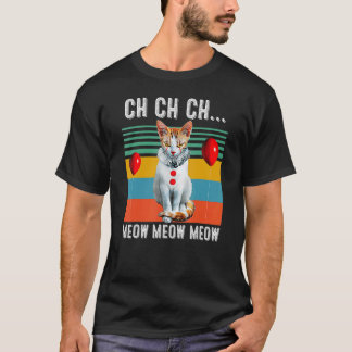 Ch Ch Ch Meow Meow Meow Kostym Halloween Katt Katt T Shirt