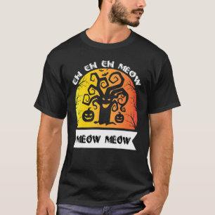 Ch Ch Ch Meow Meow Skräcklig Fredags Kostym Hallow T Shirt