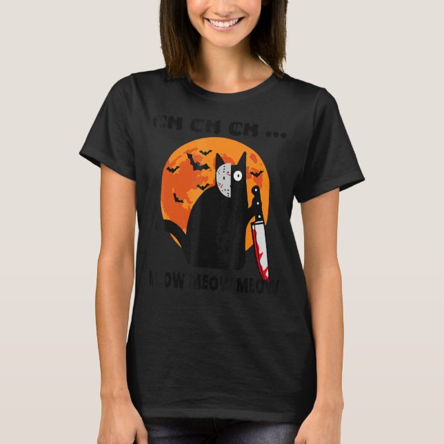 Ch Ch Meow Meow Meow Cat T Shirt (Framsida)