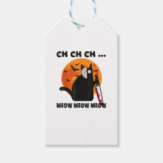 Ch Ch Meow Meow Meow Funny Cat Presentetikett