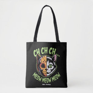 Ch Ch Meow Meow Meow Funny Meme Halloween Cat Tygkasse