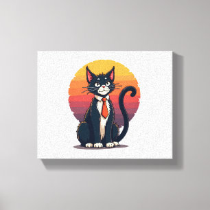 Ch Ch Meow Meow Scary Halloween Costume Cat T-S Canvastryck