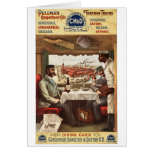 CH&D-Pullmanrestaurangvagn 1894 Hälsningskort
