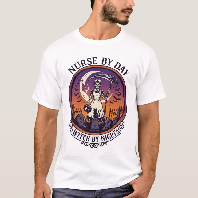 Ch Meow Halloween Spök Slott (3)_1 T Shirt (Framsida)