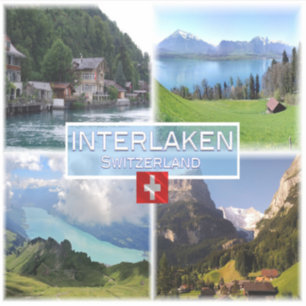 CH Schweiz - Interlaken - Sjö Thun - Thunerse Klistermärken