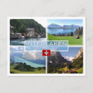 CH Schweiz - Interlaken - Sjö Thun - Thunerse Vykort