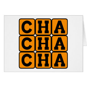 Cha Cha Cha, kubansk dansmusik Hälsningskort