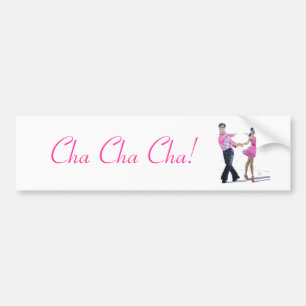 Cha Cha Cha sällskapsdans Bildekal