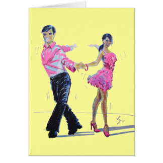 Cha Cha Cha sällskapsdans Hälsningskort