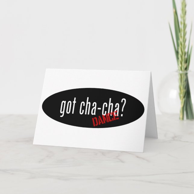 Cha-Cha Dance Items - har cha-cha Kort (Framsida)