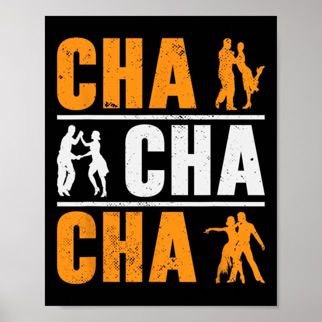 Cha Cha Dancer Dancing Cuban Dance Poster (Framsidan)