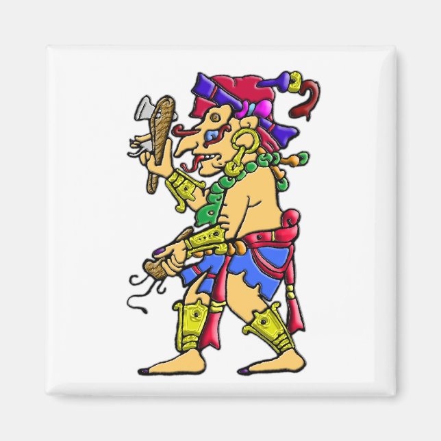 Chac mayan rain gud magnet (Framsidan)