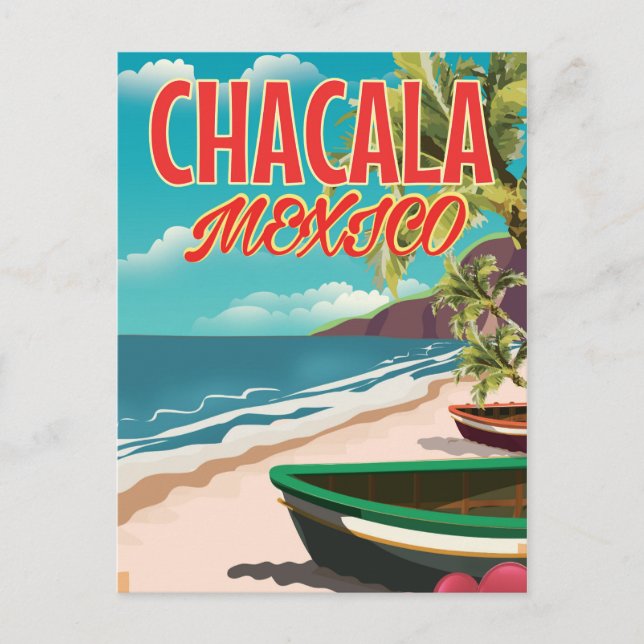 Chacala Mexiko researesaffiche Vykort (Framsida)