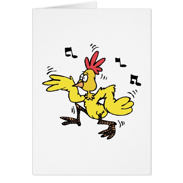 ChaChaChahöna Hälsningskort (Framsidan)