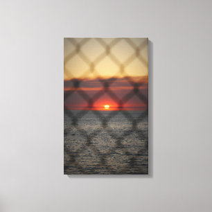 Chached Sunset Canvastryck