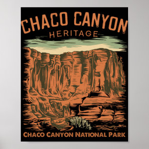 Chaco Canyon National Park Pueblo indian New Mexic Poster