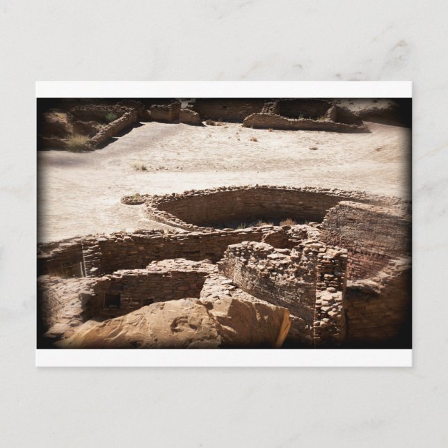 Chaco Canyon New mexico Vykort (Framsida)
