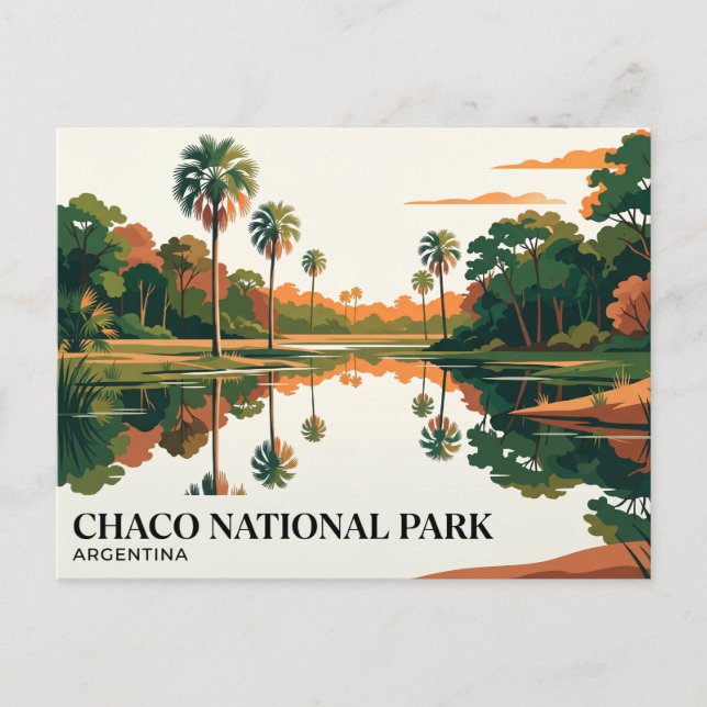 Chaco nationalpark Argentina Vykort (Framsida)